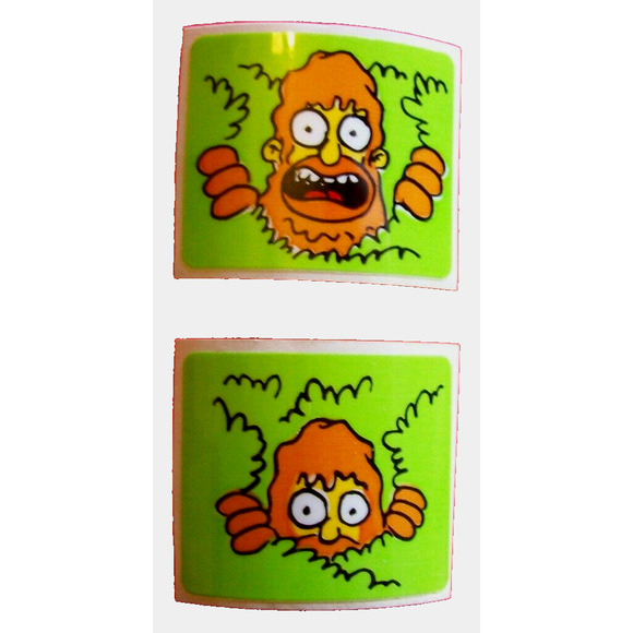 The Simpsons Pinball Machine Spinner Target Decal Set Originals Vintage NOS - Picture 1 of 2